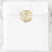Waterverf was glinsterend script body butter label (Tas)