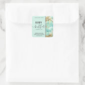 Waterverf was glinsterend script body butter label (Tas)