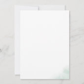 Waterverf was | Groene baptisme Kaart (Achterkant)