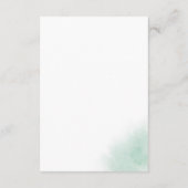 Waterverf was | Groene weekendschema van evenement Informatiekaartje (Achterkant)