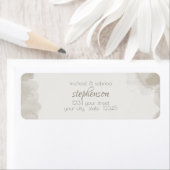 Waterverf Was in paddenstoel door de BarefootBride Etiket (Insitu)