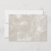 Waterverf Was in paddenstoel door de BarefootBride RSVP Kaartje (Achterkant)