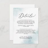 Waterverf was | Kaart blauw details (Voorkant / Achterkant)