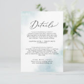 Waterverf was | Kaart blauw details (Staand voorkant)