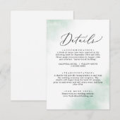 Waterverf was | Kaart Groene details (Voorkant / Achterkant)