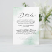 Waterverf was | Kaart Groene details (Staand voorkant)