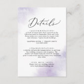 Waterverf was | Kaart Paarse gegevens (Voorkant)