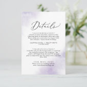 Waterverf was | Kaart Paarse gegevens (Staand voorkant)