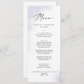 Waterverf was | Menu Paarse weddenschappen (Voorkant / Achterkant)