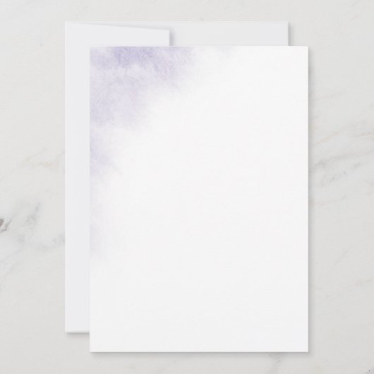 Waterverf was | PAARS BABY SHOWER Kaart (Achterkant)