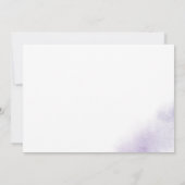 Waterverf was | Paars horizontaal Vrijgezellenfees Kaart (Achterkant)