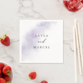 Waterverf was | Paars huwelijk Servet (Insitu)