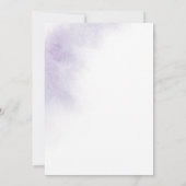 Waterverf was | Paars La Boda de Wedding Kaart (Achterkant)