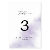 Waterverf was | Paars tabelnummer Kaart (Achterkant)