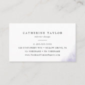 Waterverf was | PAARS VISITEKAARTJE (Achterkant)