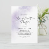 Waterverf was | Paarse Bachelorette-partij Kaart (Staand voorkant)