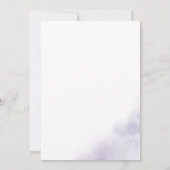 Waterverf was | Paarse Bachelorette-partij Kaart (Achterkant)