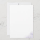 Waterverf was | Paarse baptisme Kaart (Achterkant)