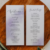 Waterverf was | Paarse bruidpartijen Programmakaart