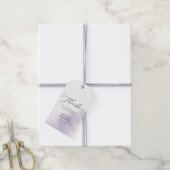 Waterverf was | Paarse dank Cadeaulabel (Met Touw)