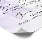 Waterverf was | PAARSE DRINK Poster (Hoek)