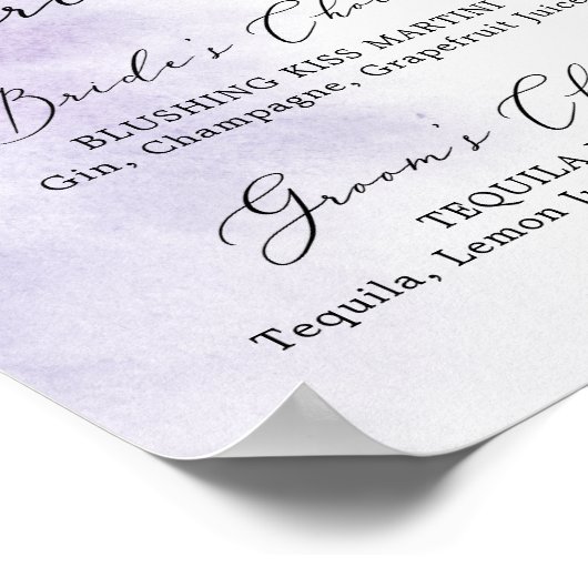 Waterverf was | PAARSE DRINK Poster (Hoek)