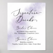 Waterverf was | PAARSE DRINK Poster (Voorkant)