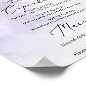 Waterverf was | Paarse gebarentaal op suikerbieten Poster (Hoek)