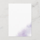 Waterverf was | Paarse Kaart van de wieg (Achterkant)