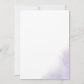 Waterverf was | Paarse Laten we vieren Kaart (Achterkant)