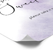 Waterverf was | Paarse liefde is het zoete huwelij Poster (Hoek)