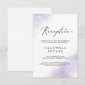 Waterverf was | Paarse ontvangst Kaart invoegen (Voorkant / Achterkant)