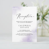 Waterverf was | Paarse ontvangst Kaart invoegen (Staand voorkant)