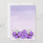 Waterverf was | Paarse uitnodiging tot weddenschap (Achterkant)