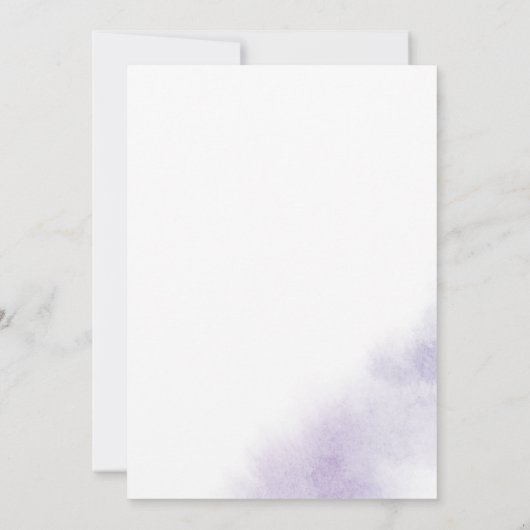 Waterverf was | Paarse weddenschap van Kaart (Achterkant)