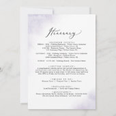 Waterverf Was Paarse Welkomstbrief en reisroute (Achterkant)