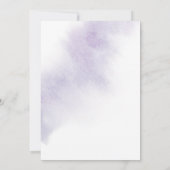 Waterverf was | Paarse zweet-zestiende verjaardag Kaart (Achterkant)