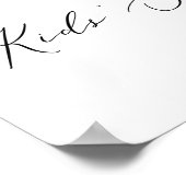 Waterverf was | Post Paarse horizontale Kinderen Poster (Hoek)