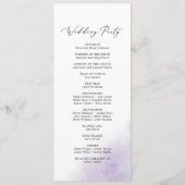 Waterverf was | Programma voor Paarse weddenschapp Programmakaart (Achterkant)