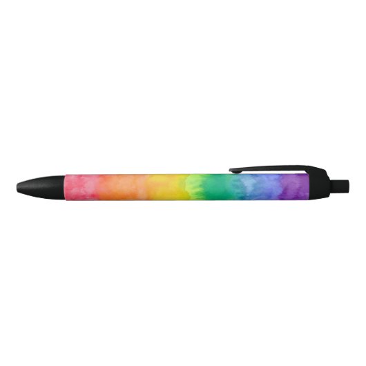 Waterverf Was regenboogstrip H Zwarte Inkt Pen (Bovenkant)