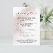 Waterverf was | Schema van het Weekendeschema in h Informatiekaartje (Staand voorkant)