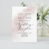 Waterverf was | Uitnodiging tijdens het blinde eve Informatiekaartje (Staand voorkant)