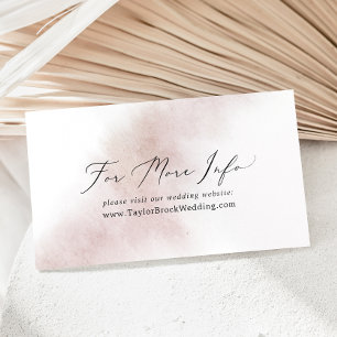 Waterverf was   Website over onzin huwelijk Informatiekaartje