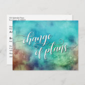 Waterverf Was wijziging plannen uitgestelde bruilo Briefkaart (Voorkant / Achterkant)