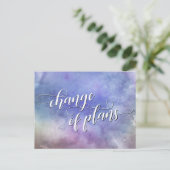 Waterverf Was wijziging plannen uitgestelde bruilo Briefkaart (Staand voorkant)
