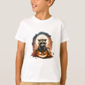 Waterverf wasbeer Halloween Kinder T-shirt (Voorkant)