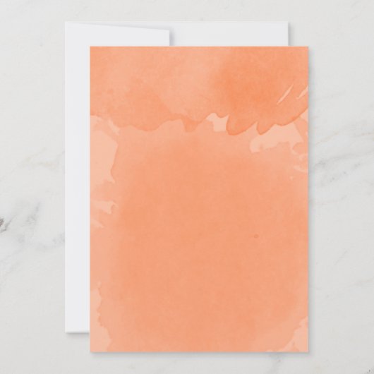 Waterverf wasbeer Herfst Baby Sprinkle Kaart (Achterkant)