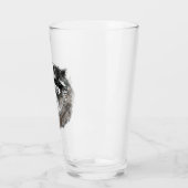 Waterverf wasbeer knuffel familie of vriend dier glas (Links)