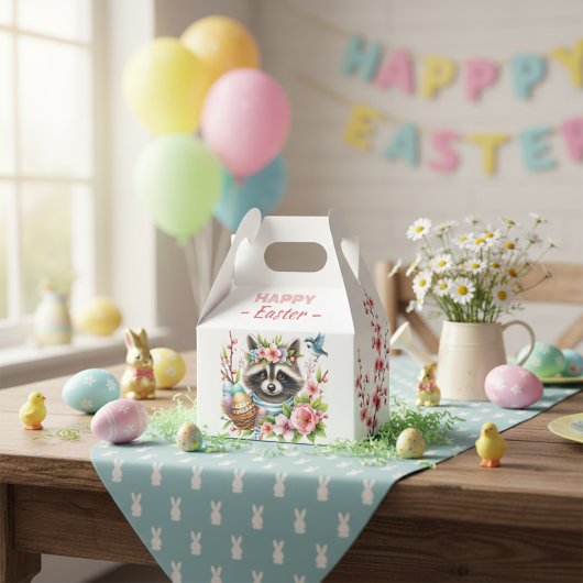 Waterverf Wasbeer Paaseieren Kersenbloesems - Bedankdoosjes