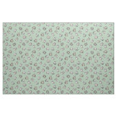 Waterverf Wasberen op Lichtgroene Stof Gegooid (Fat Quarter)